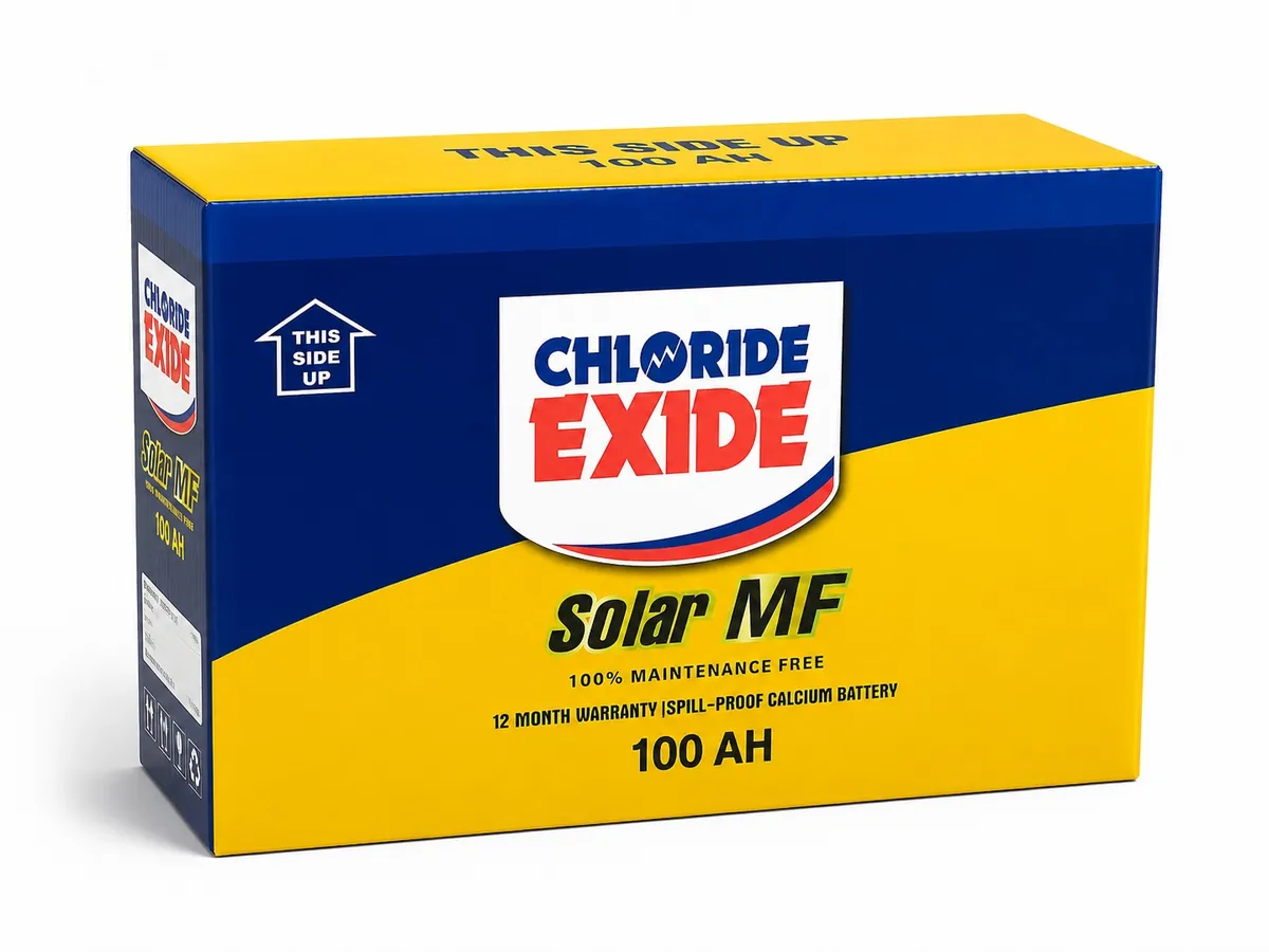 Chloride Exide Solar MF 12V 100Ah Battery