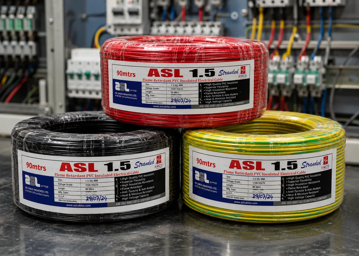 East African Cables PVC Single-Core 1.5mm² · 90m Coil
