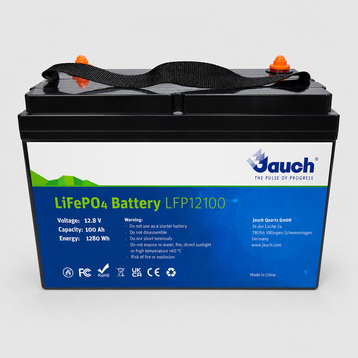 Jauch LFP12100 LiFePO4 Battery - 12.8V 100Ah